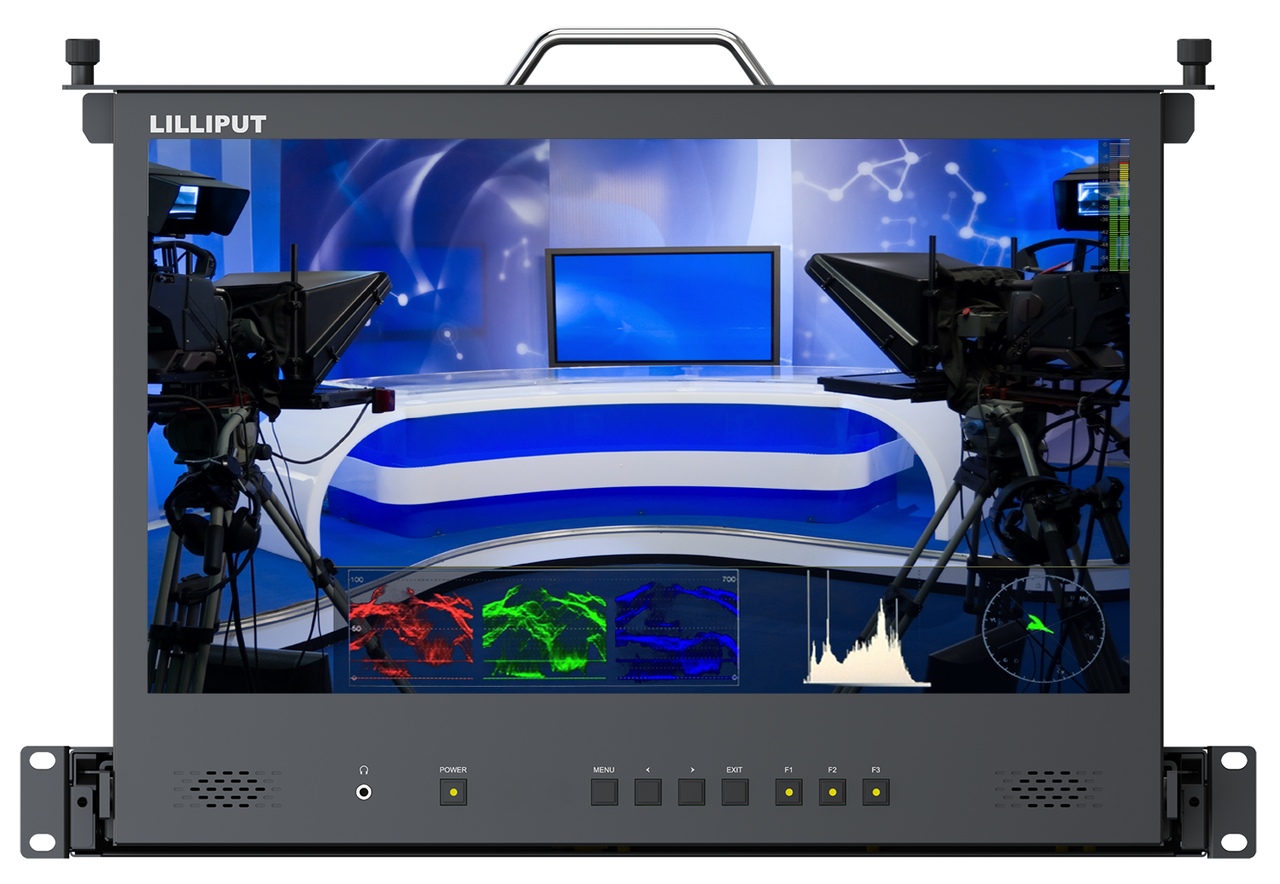 Lilliput RM-1731S - 17.3" 1U Rackmounted Drawer Monitor with HDMI / SDI Input