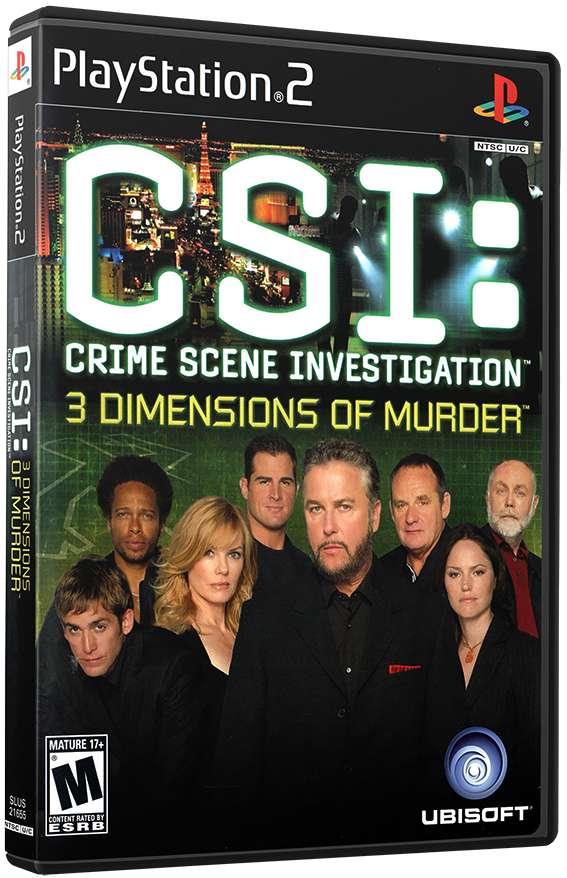 แผ่นเกมส์ PS2 : CSI - Crime Scene Investigation - 3 Dimensions of Murder