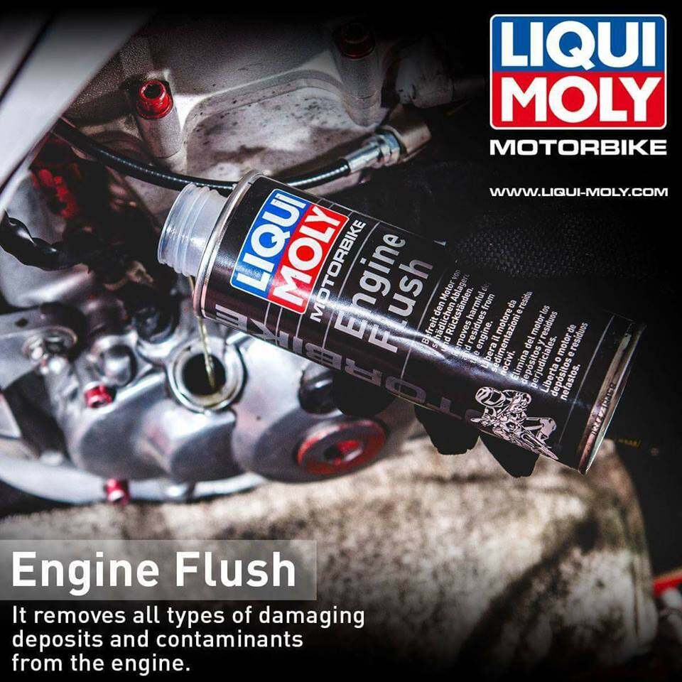 🟦LIQUI MOLY ⏩Motorbike Engine Flush⏪ น้ำยาทำความสะอาดเครื่องมอเตอร์ไซค์ ขนาด 80 ml. และ 250 ml. / ช้างเทอร์โบ
