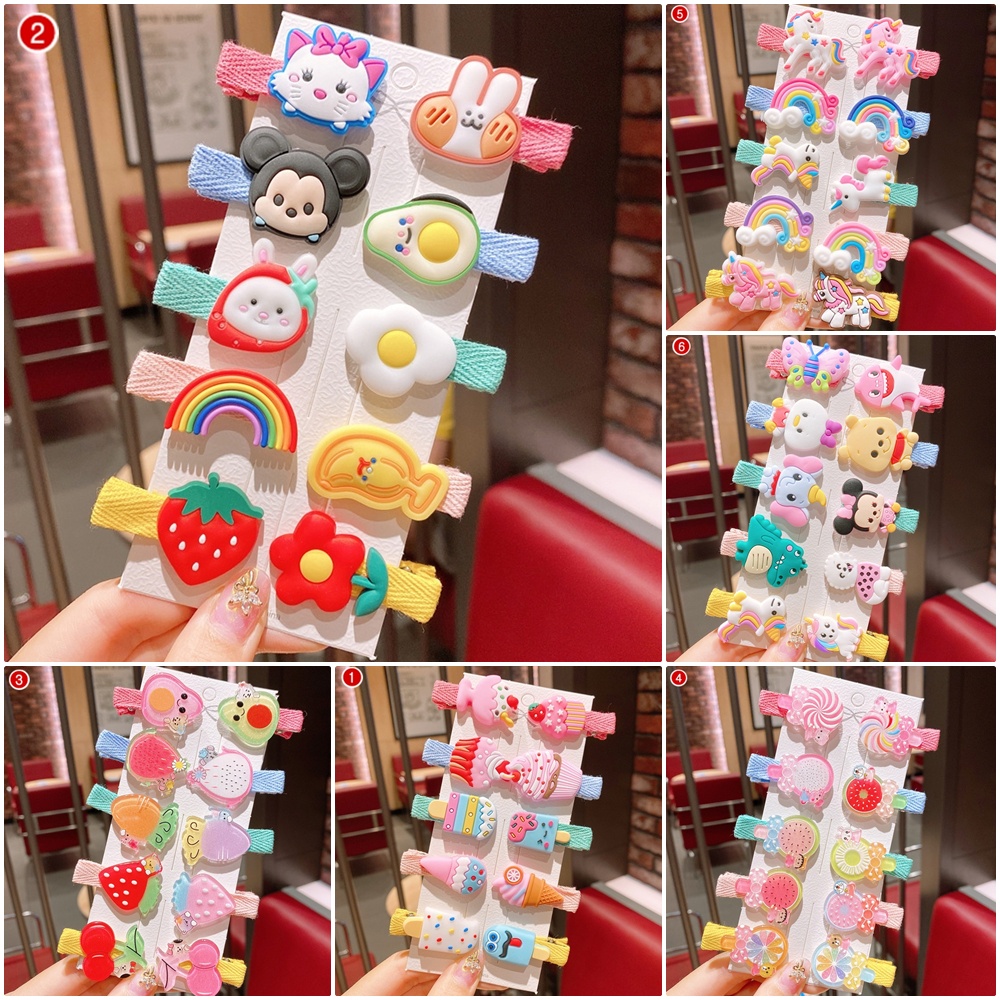 กิ๊บติดผมเด็ก น่ารัก ชุดสุดคุ้ม ได้กิ๊บถึง 10 ชิ้น พร้อมส่ง