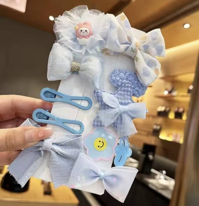 💗มาหยากิ๊ฟช้อป💗กิ๊บเซ็ตน่ารัก กิ๊บเครื่องประดับผม แฟชั่นเด็ก สีสันสดใส เซ็ต 10 ชิ้น