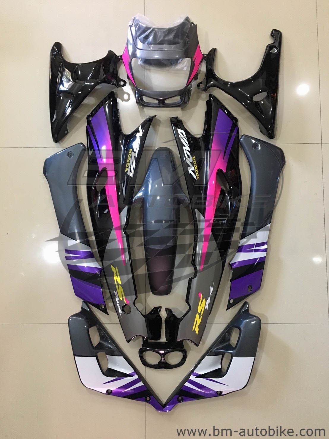 ชุดสี DASH 97 เต็มคัน + อกไก่ สีเทา-ดำ 4 กก.