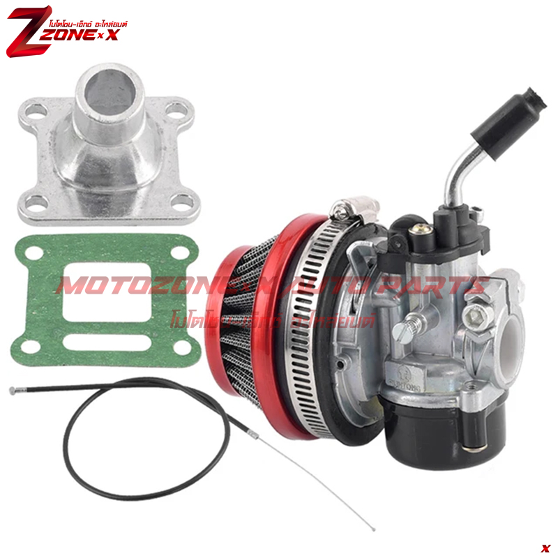 คาร์บูเรเตอร์ Carburetor Air Filter Fits most37cc 49cc 50cc 80cc 2 stroke Chinese engines. MOTOZONE-X(โมโตโซน-เอ็กซ์) อะไหล่/Part