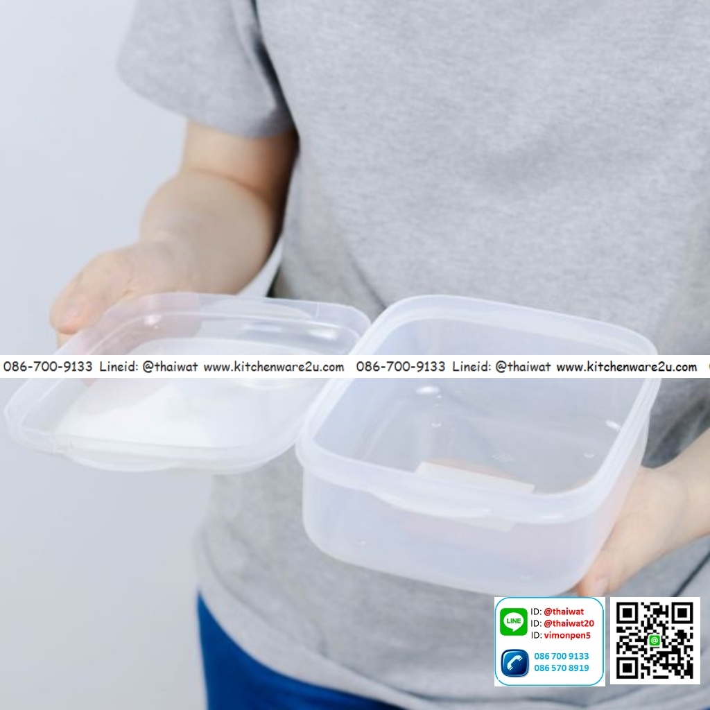 P06829 กล่องถนอมอาหาร เข้าไมโครเวฟซ้ำได้ (14*20*7.5 cm) เกรดห้าง 5072 (ราคาส่งต่อ 1 โหล:12 ใบ)