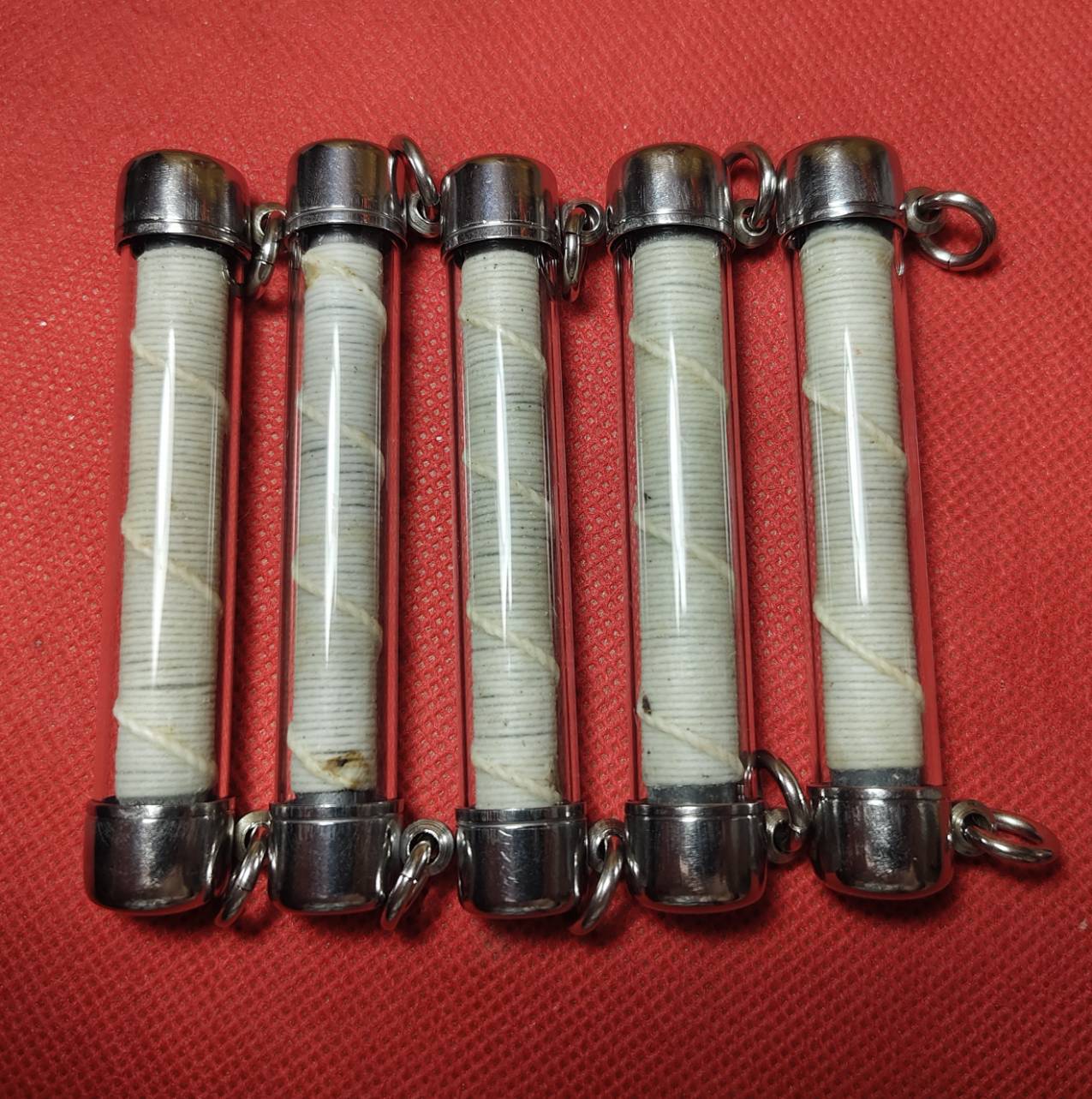 ตะกรุดกันปลอง (กันเสื่อม) เสกนาน4ปี(59วาระ) อาจารย์เหลี้ยม นาโยง สำนักไชยมงคล ปี 2559 (กันวัตถุมงคล-รอยสักยันต์-คาถาอาคมเสื่อม กันคัดถอนวิชา)