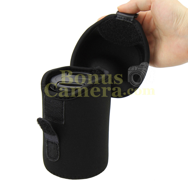JN-L Lens Pouch ถุงใส่เลนส์ทำจากนีโอพรีนอย่างดี ดีไซน์หรู ปกป้องเลนส์ size 7 cm x 11 cm