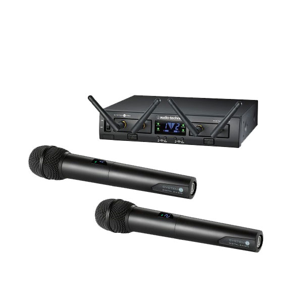 Audio technica ATW-1322 ชุดไมค์ลอยดิจิตอลมือถือคู่ แบบ 2.4GHz