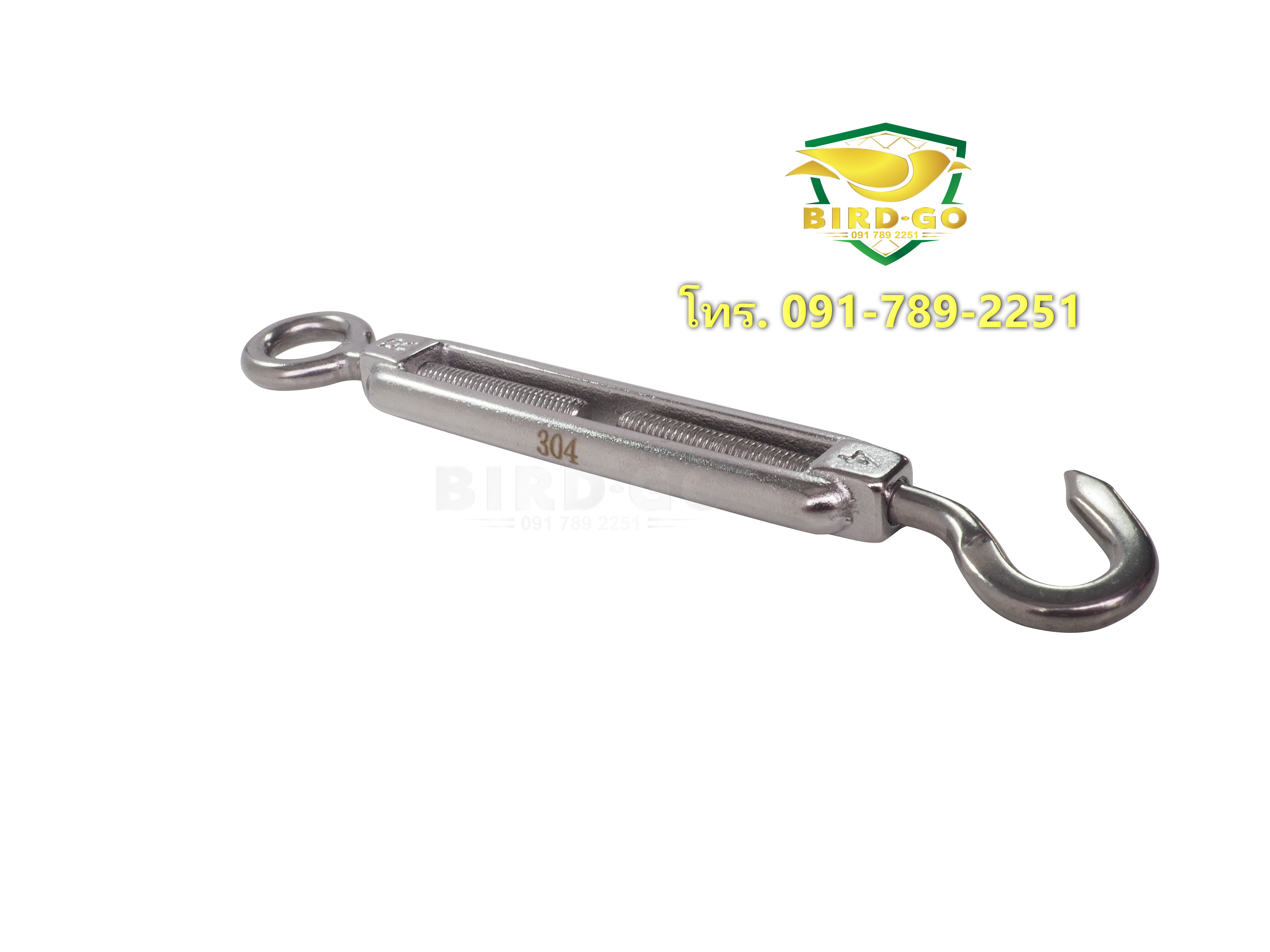 เกลียวเร่งสแตนเลส เกรด 304 อุปกรณ์ติดตั้งตาข่ายกันนก