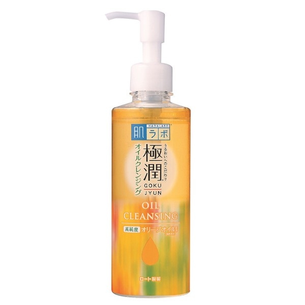 น้ำมันล้างหน้า/ออยล้างหน้า/คลีนซิ่งออยล์ล้างเครื่องสำอาง HADA LABO Super Hyaluronic Acid Hydrating Cleansing Oil 200mL ฮาดะลาโบะ