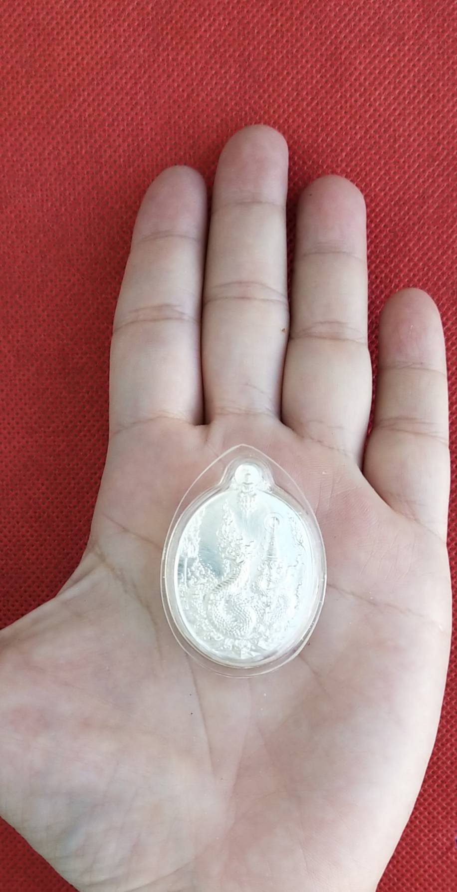 เหรียญพญานาค รุ่น "คลังสมบัติ" วัดศรีโคมคำ (วัดพระเจ้าตนหลวง) จ.พะเยา เนื้อเงิน ปี 2560