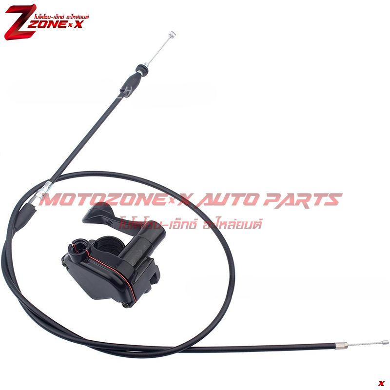 ชุดคันเร่งแบบมือดัน+สาย Thumb Controller +Accelerator Cable 22mm Fit for 50cc 70cc 90cc 110cc 125cc 150cc 200cc & 250cc ATV which have 7/8 "handlebars, such as TaoTao, Buyang, Coolsport, Lifan, Kazuma, SUNL, Redcat, eagle, etc. MOTOZONE-X(โมโตโซน-เอ็กซ์) อะไหล่ Part