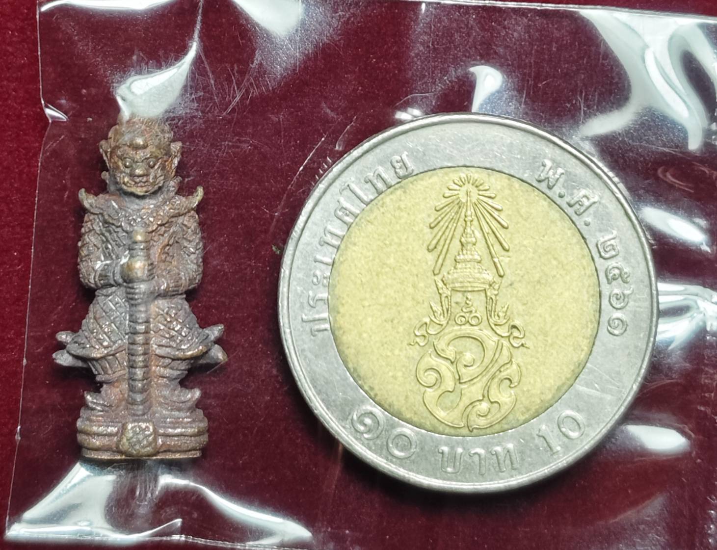 ท้าวเวสสุวรรณ รวยพันล้าน หลวงปู่หมุน วัดบ้านจาน จ.ศรีสะเกษ ปี 2565 (เนื้อชนวนรวยพันล้าน)