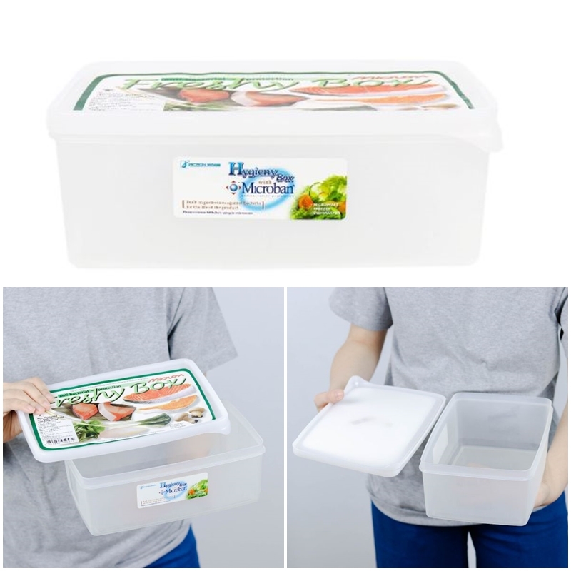 P10802 กล่องถนอมอาหาร 2.7 ลิตร (16*25*9 cm) อย่างดี No.5047 (ราคาส่งต่อ 12 ใบ: เฉลี่ย 45 บ/ใบ)