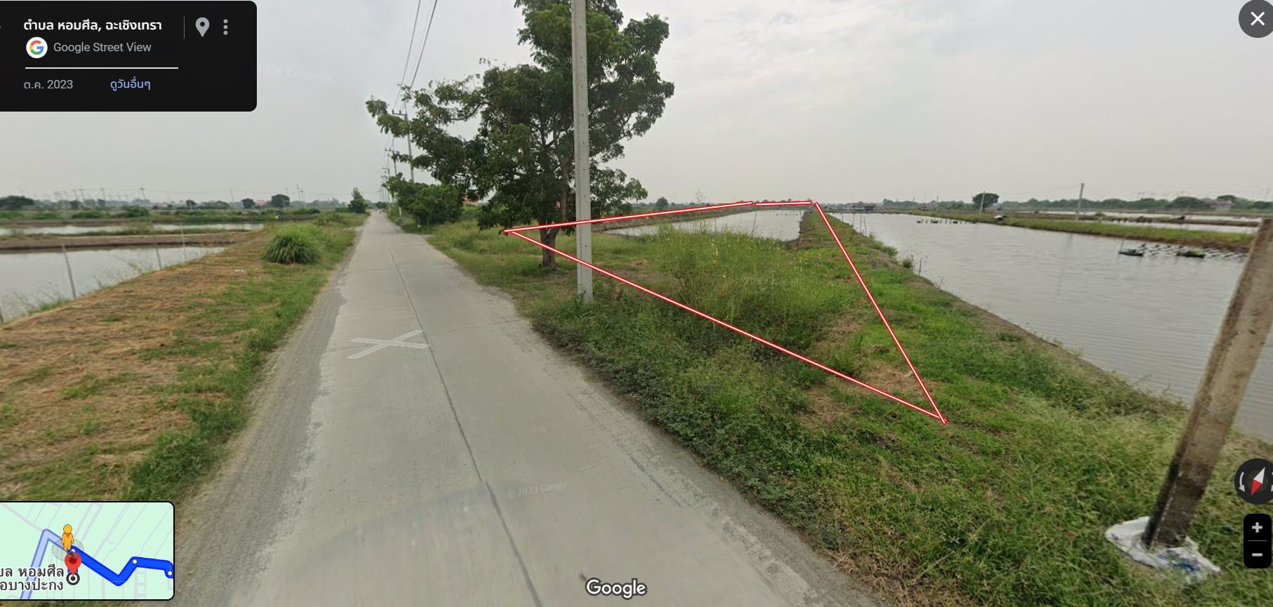 ขายที่ดิน 13-1-42 ไร่ หอมศิล ต.บางเกลือ อ.บางปะกง จ.ฉะเชิงเทรา ที่ดินแปลงสวย หน้าถนนคอนกรีต หลังติดคลองบางครกเหมาะทำร้านอาหาร, ร้านกาแฟ บ่อตกปลา เลี้ยงกุ้ง เลี้ยงปลา ทำการเกษตร หรือที่อยู่อาศัยริมน้ำ