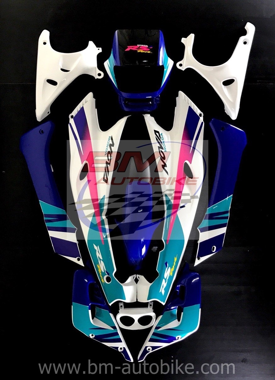 ชุดสี DASH 94 สีน้ำเงิน-ขาว ทั้งคัน+อกไก่ 4 กก.