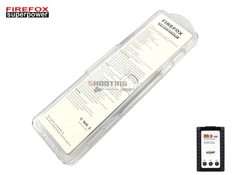 Set แบตลิโพ Firefox 20c 1200mAh 11.1v พร้อมเครื่องชาร์จ B3