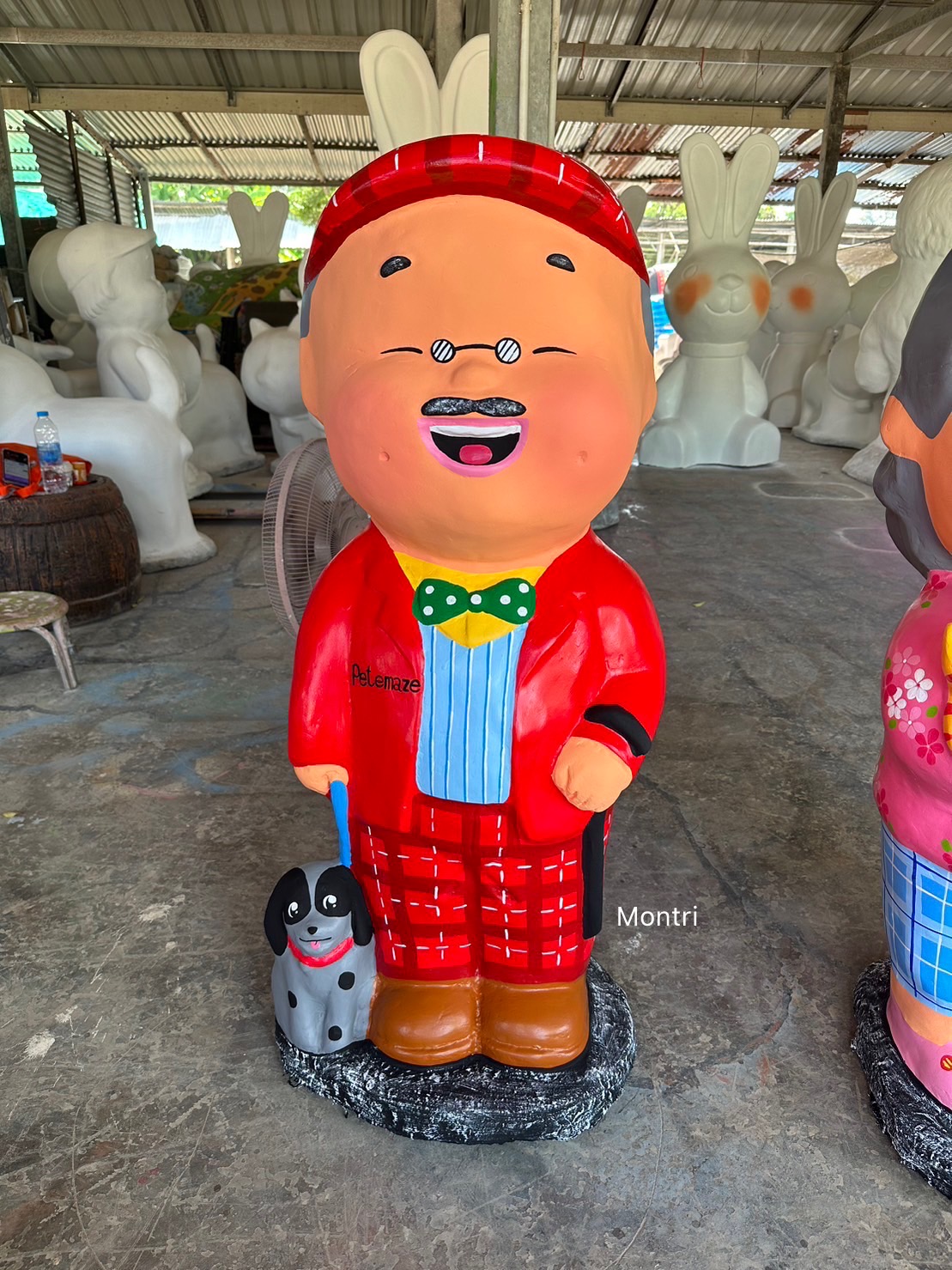 รูปปั้นตายายแต่งร้าน รูปปั้นแต่งสวน ความสูง 120 cm. จำนวน 1 คู่ รูปปั้นตายาย ตุ๊กตาแต่งสวน ตุ๊กตาตกแต่งสวน