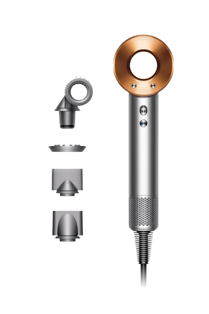 DYSON HD15 SS 1,600 วัตต์ ไดร์เป่าผม ( Flyaway smoother,Air Multiplier, 2-in-1 ) รับประกันศูนย์ไทย ( สี NK/CO )