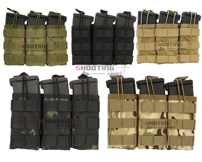 เพ้าแม็กกาซีน M4 ติดเวส (3 ช่อง)
