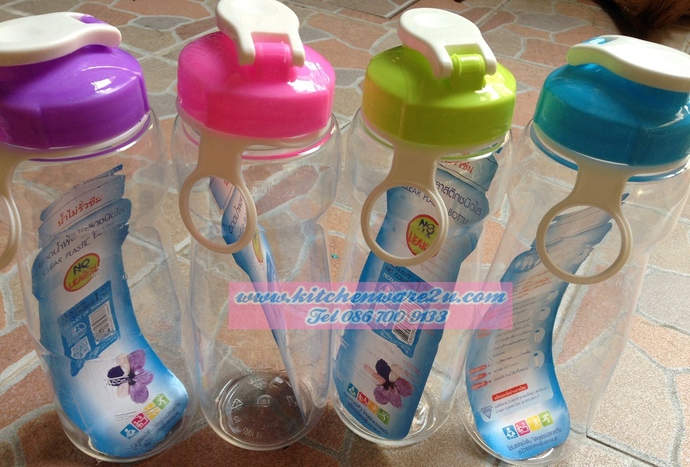 P09401 ขวดน้ำ PET 1 ลิตร หูหิ้ว No.333-D ราคาส่งต่อ 1 โหล: 12 ใบ:เฉลี่ย 17.5 บ/ใบ