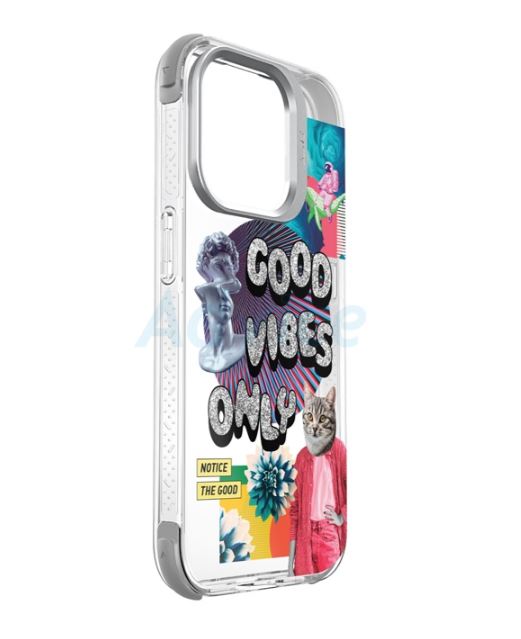 LAUT เคส iPhone 15 Pro Pop Glitch - Crystal