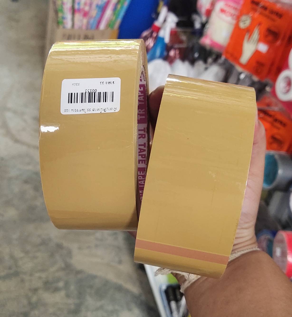 เทป เทปสีชา ติดดี ม้วนเดียวสุดคุ้ม ขนาด 2 นิ้ว กาวเหนียว