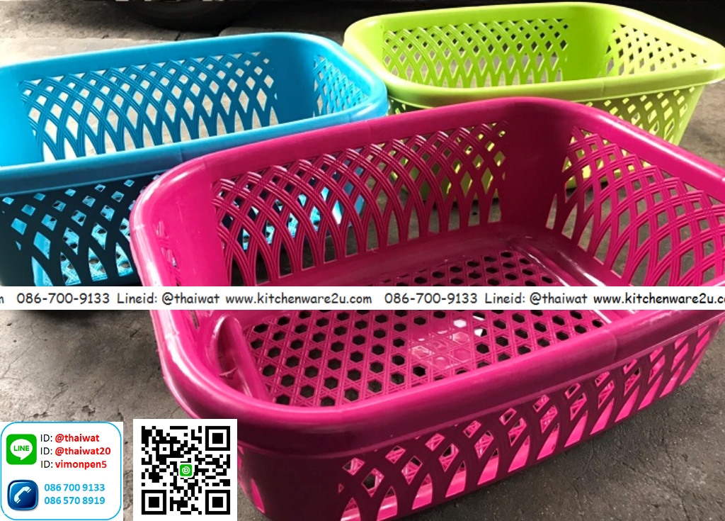 P03713 ตะแกรงเหลี่ยม (30*42*15 cm) No.949-AB ราคาส่งต่อ 1 โหล : 12 อัน