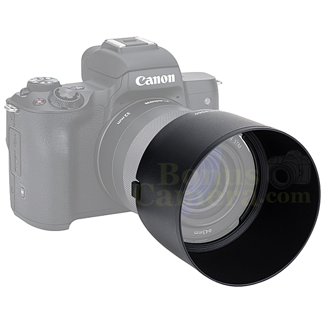 ES-60 ฮู้ดบังแสงเข้าหน้าเลนส์ สำหรับแคนนอน EF-M 32mm f/1.4 STM Canon Lens Hood