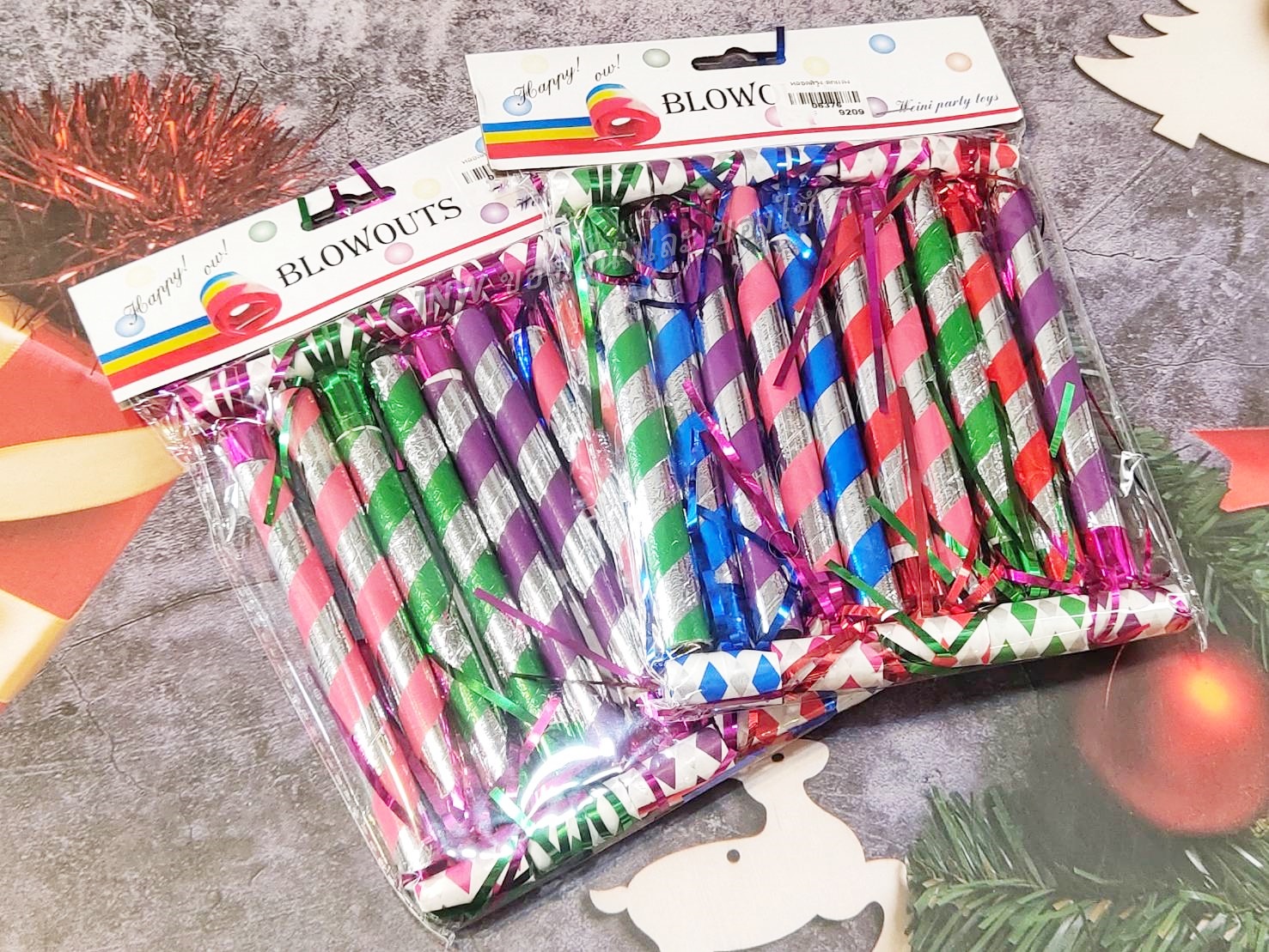 🎉🎉 ของเล่นปาร์ตี้ ที่เป่า แตรปาร์ตี้ สีสันสวยงาม ปี่แลบลิ้น ของเล่นสำหรับงานปาร์ตี้ 🎉🎉