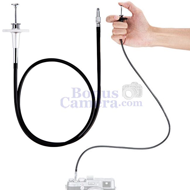 สายลั่นชัตเตอร์แบบเกลียวสีเงิน Leica M6,M7,M8,M9,M9-P,M-Monochrom,M-A,M-E,M-P Threaded Cable Release