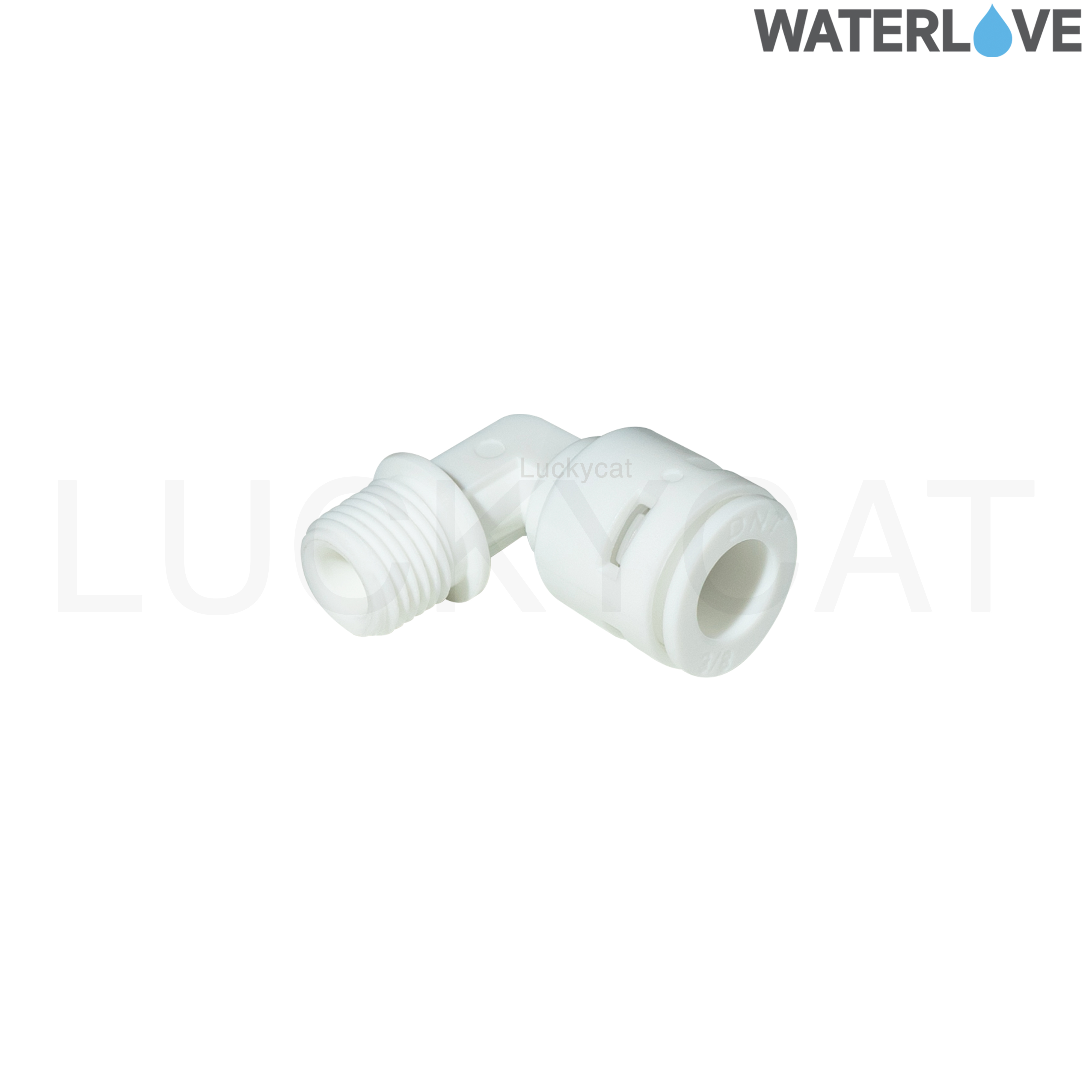 ข้อต่อฉาก เกลียวนอก สวมเร็ว ขนาด 1/4" 3/8" ( 2หุน 3หุน สำหรับสายน้ำ PE สายเครื่องกรองน้ำ