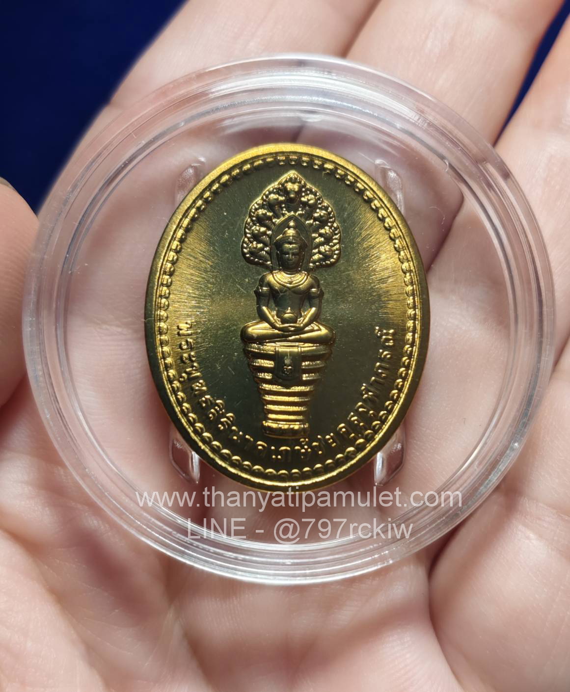 เหรียญพระพุทธสิรินาคเภษัชยคุรุจุฬาภรณ์ (เหรียญพระพุทธโอสถ) ปี2558 (พระประจำวันเสาร์)