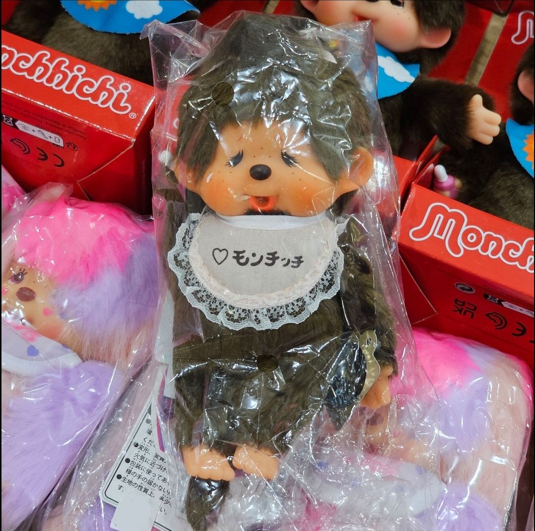 ตุ๊กตาลิง Vintage Monchhichi 1974 size S girl