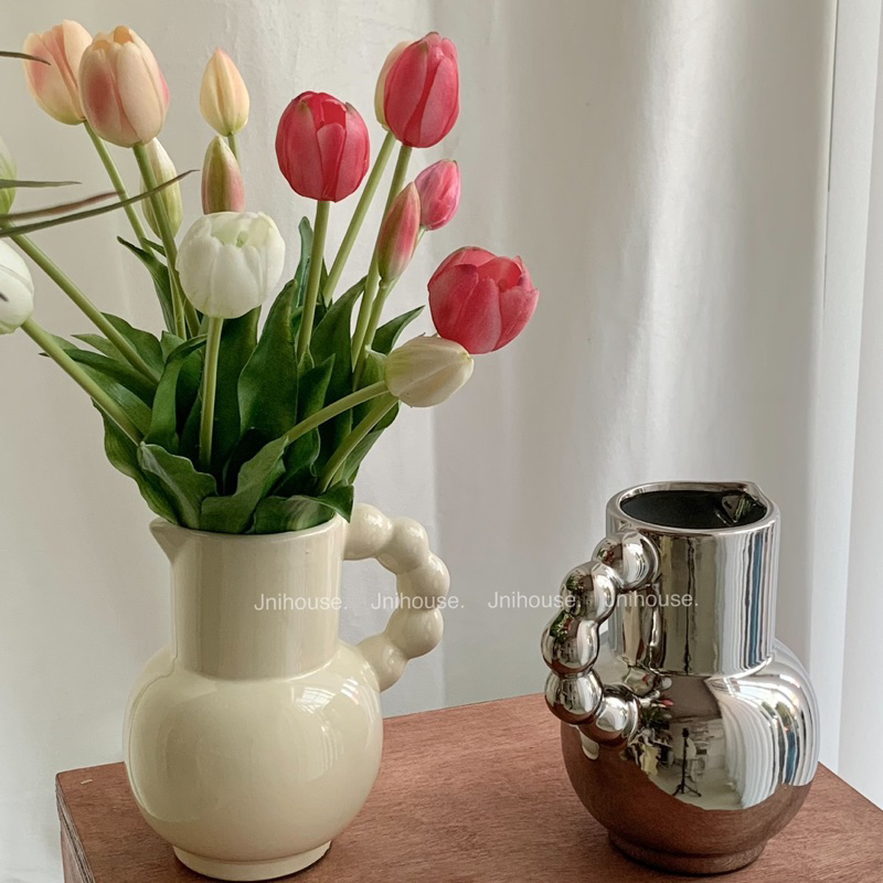 [พร้อมส่ง] Jnihouse : แจกันเซรามิกทรงเหยือกน้ำ (มีให้เลือก 2 สี)