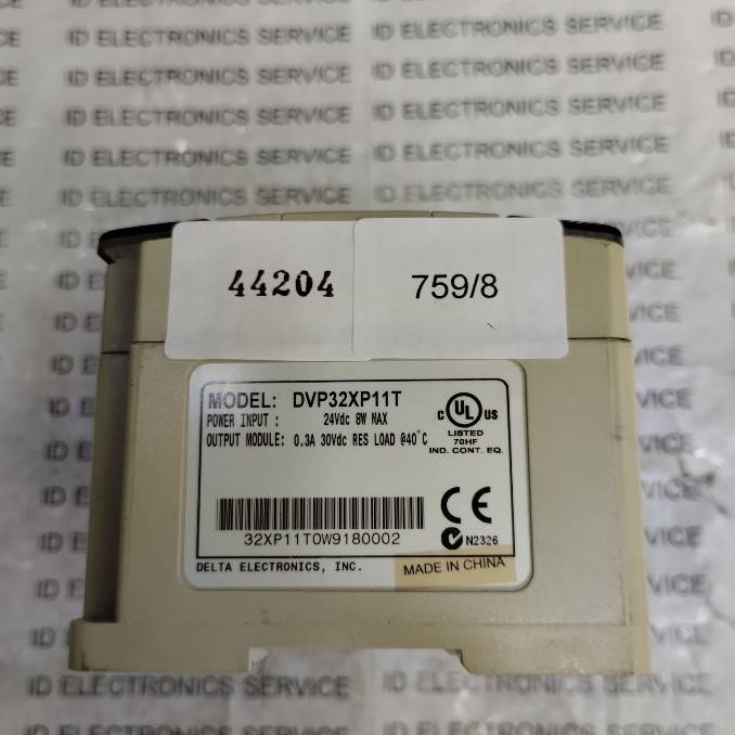 PLC " DELTA " MODEL : DVP32XP11T