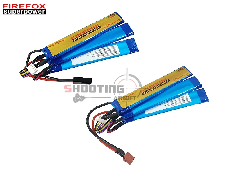 แบตลิโพ Firefox 20c 1200mAh 11.1v แยกเซลล์
