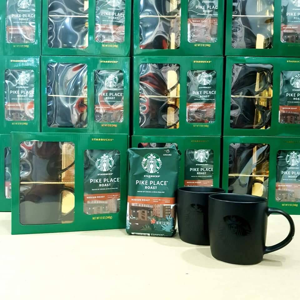 ชุดแก้วกาแฟ STARBUCKS Pike with Mug x 2 Holiday set