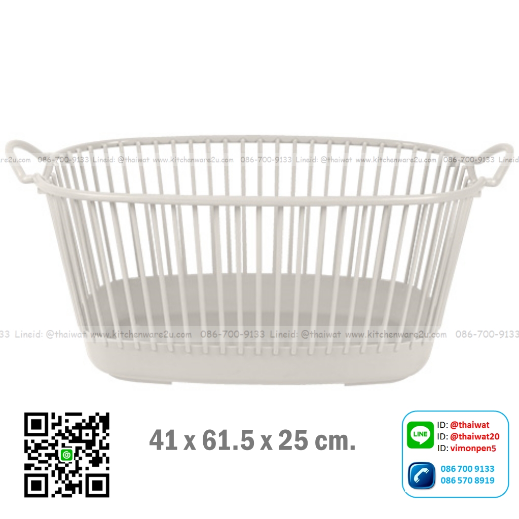 P09907 ตะกร้าผ้า (กว้าง 41* ยาว 61.5* สูง 25 cm) เกรดเอ No.2157 ราคาขายส่งต่อ 12 ใบ:เฉลี่ย 140 บต่อใบ