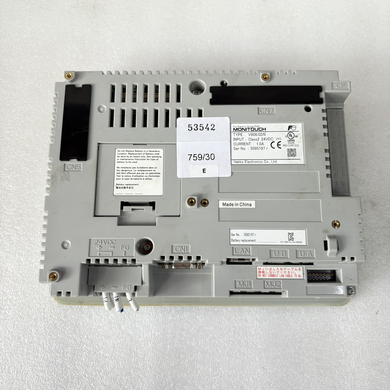 HMI " HAKKO " MODEL : V808ISDN