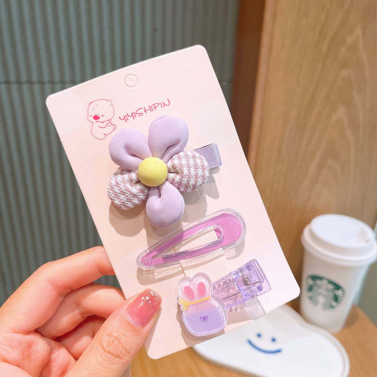 💗มาหยากิ๊ฟช้อป💗กิ๊บหนีบผม กิ๊ปดอกไม้ กิ๊บแฟชั่นเด็กน่ารัก สีสันสดใส แพ็ค 3 ชิ้น