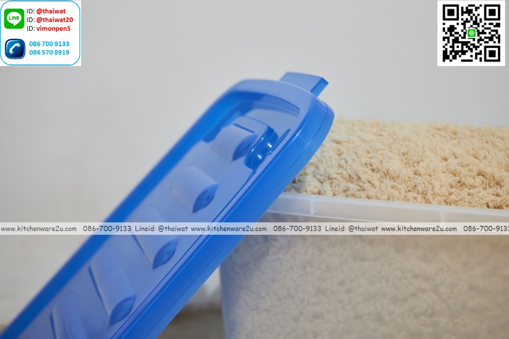 P13104 กล่องเอนกประสงค์ 70 ลิตร (63*43*36 cm) เกรดเอ No.3000 ราคาขายส่งต่อ 1 โหล : 12 ใบ: ใบละ 250 บาท