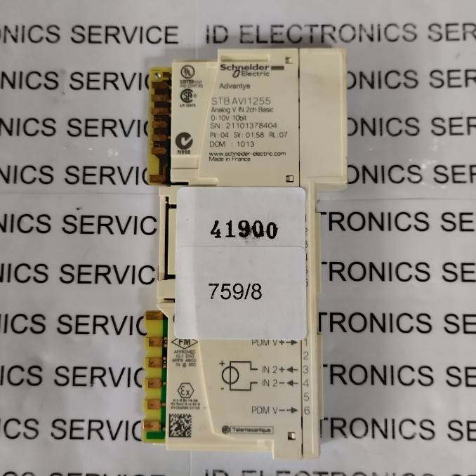 PLC " SCHNEIDER " MODEL : STBAVI1255