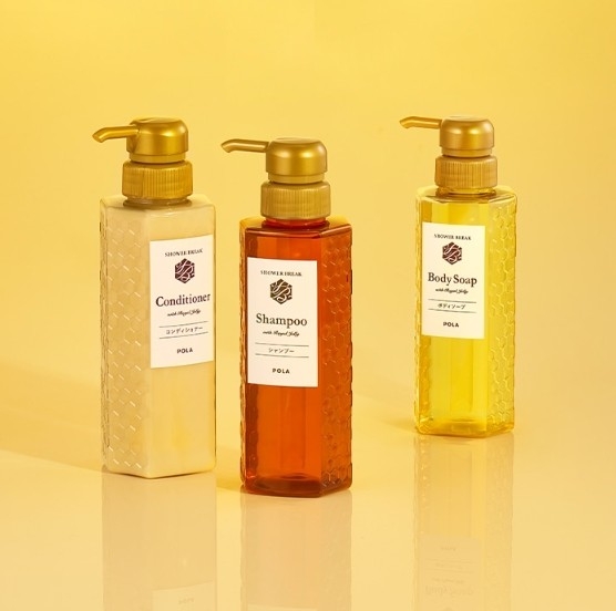POLA Shower Break with Royal Jelly ครบเซ็ต แชมพู / ครีมนวด / ครีมอาบน้ำ 280 ml.