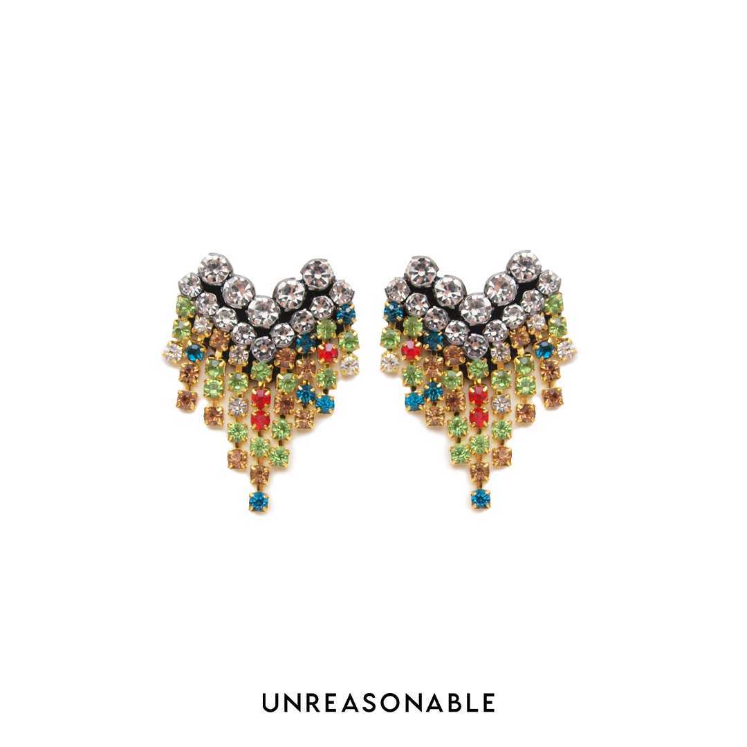 Chandelier Earrings สีเขียว UA0899-01 Unreasonable Accessories