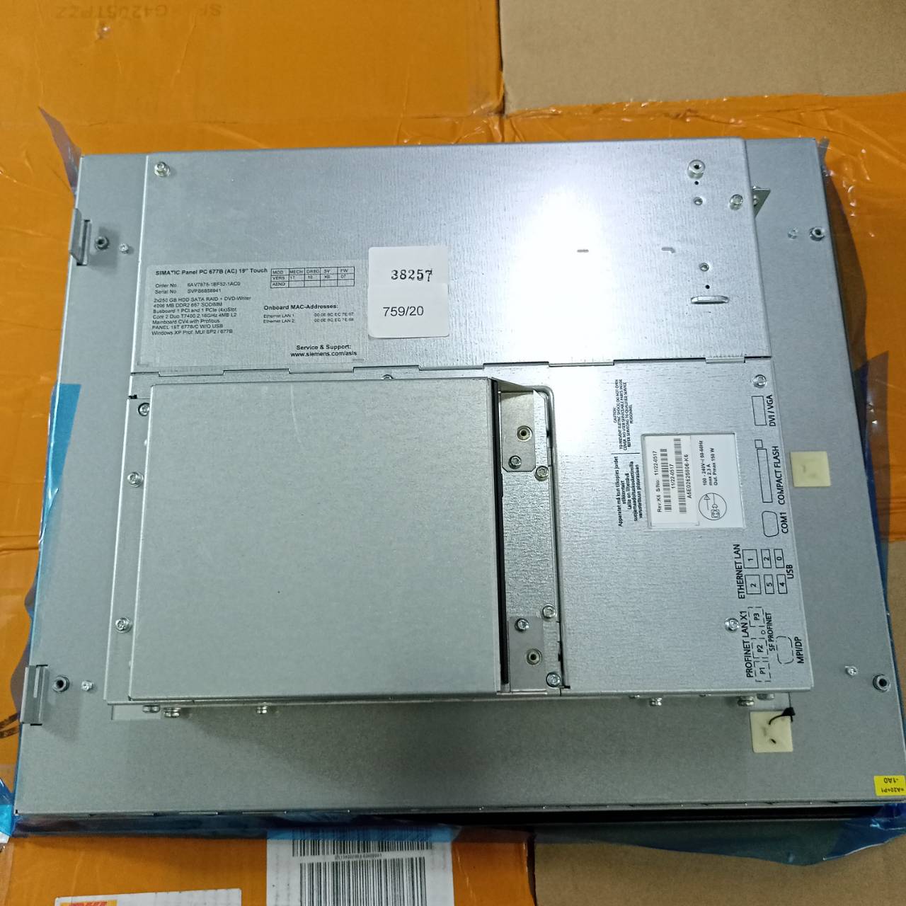 ขาย 6AV7875-1BF52-1AC0(PC677B 19 TOUCH) HMI "SIEMENS"