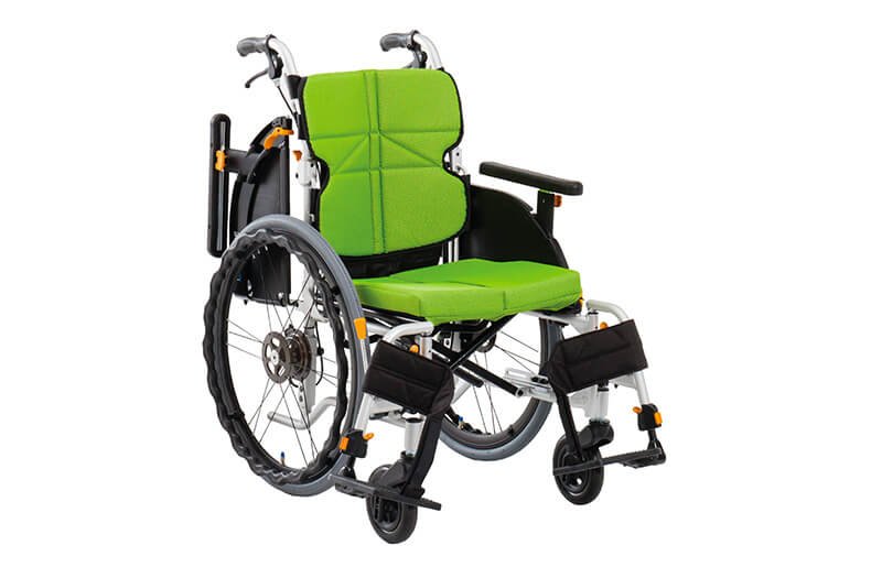 รถเข็นแบรนด์ญี่ปุ่น Matsunaga Wheelchair (車いす) รุ่น NEXT-51B ดีไซน์สวย พนักพิงปรับเข้าสรีระหลังได้ หลากหลายฟังก์ชั่น ล้อหลังใหญ่