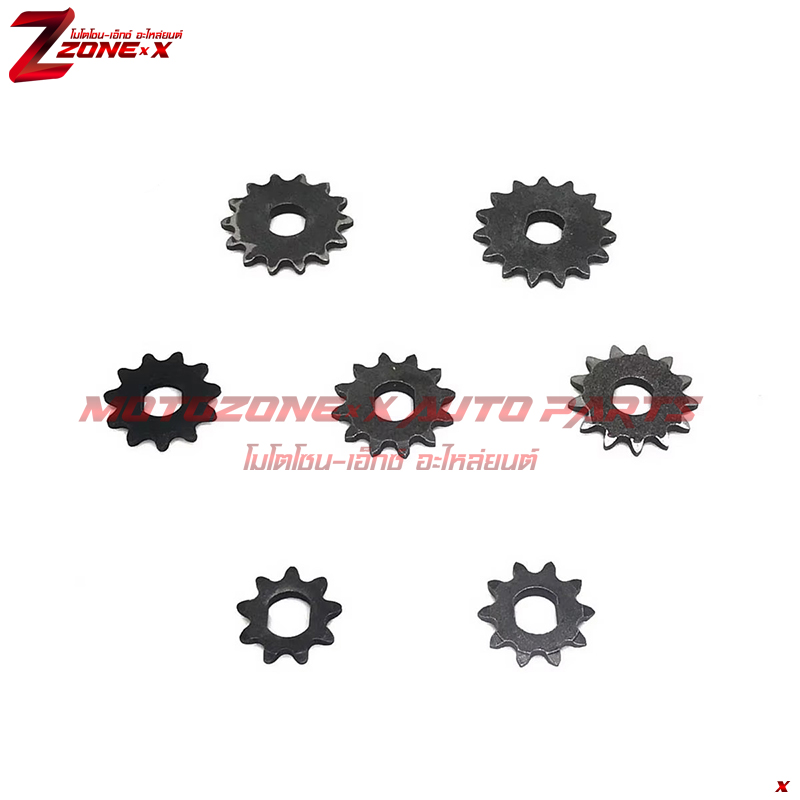 สเตอร์หน้ามอเตอร์ไฟฟ้า Electric motor DC front sprocket 9T/10T/11T/12T/13T/14T/15T 25H MOTOZONE-X(โมโตโซน-เอ็กซ์) อะไหล่/Part