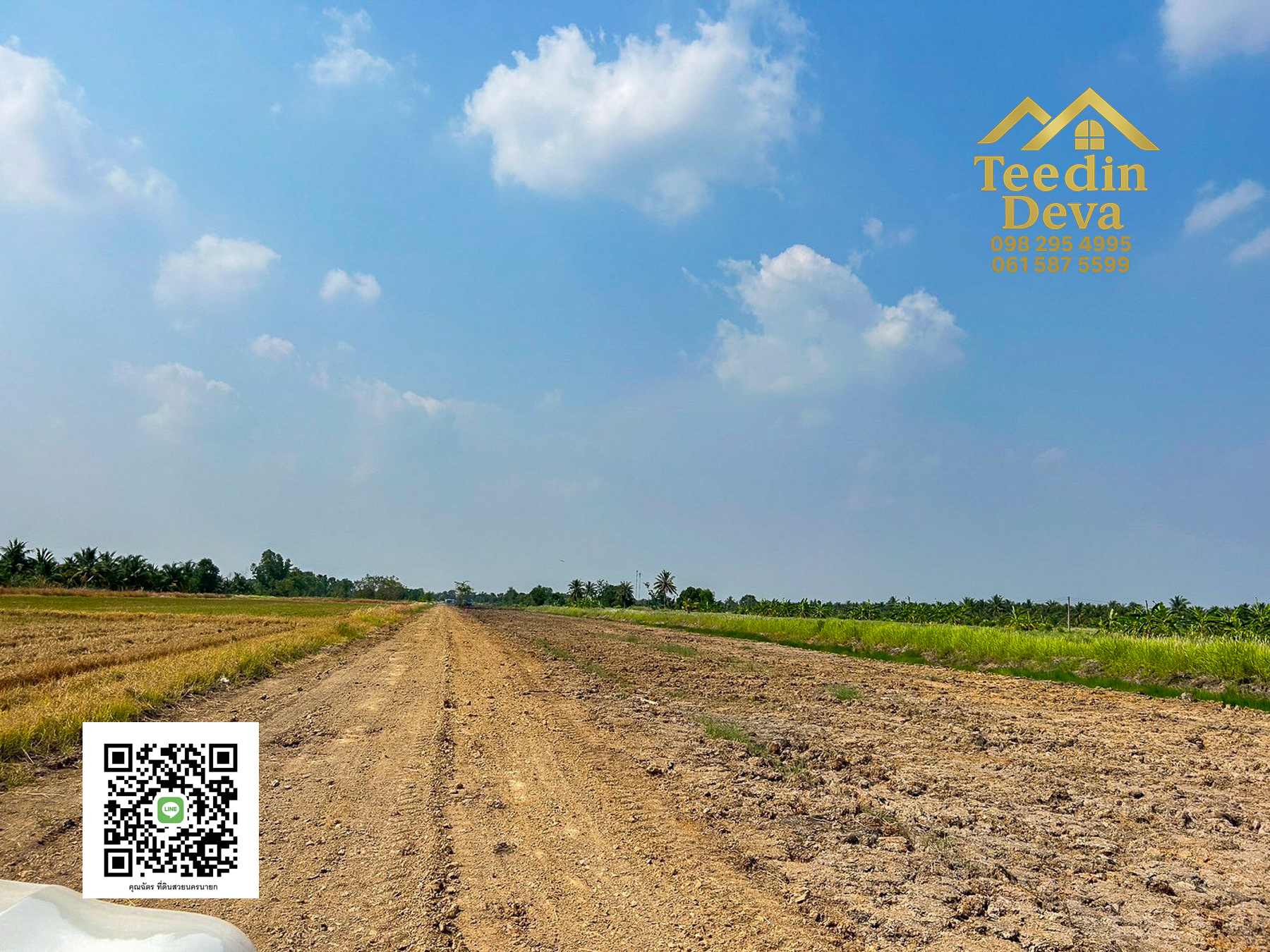 ที่ดินปทุมธานี ที่สวย ราคาถูก สดและผ่อน ขนาด 200 ตรว อ.หนองเสือ จ.ปทุมธานี