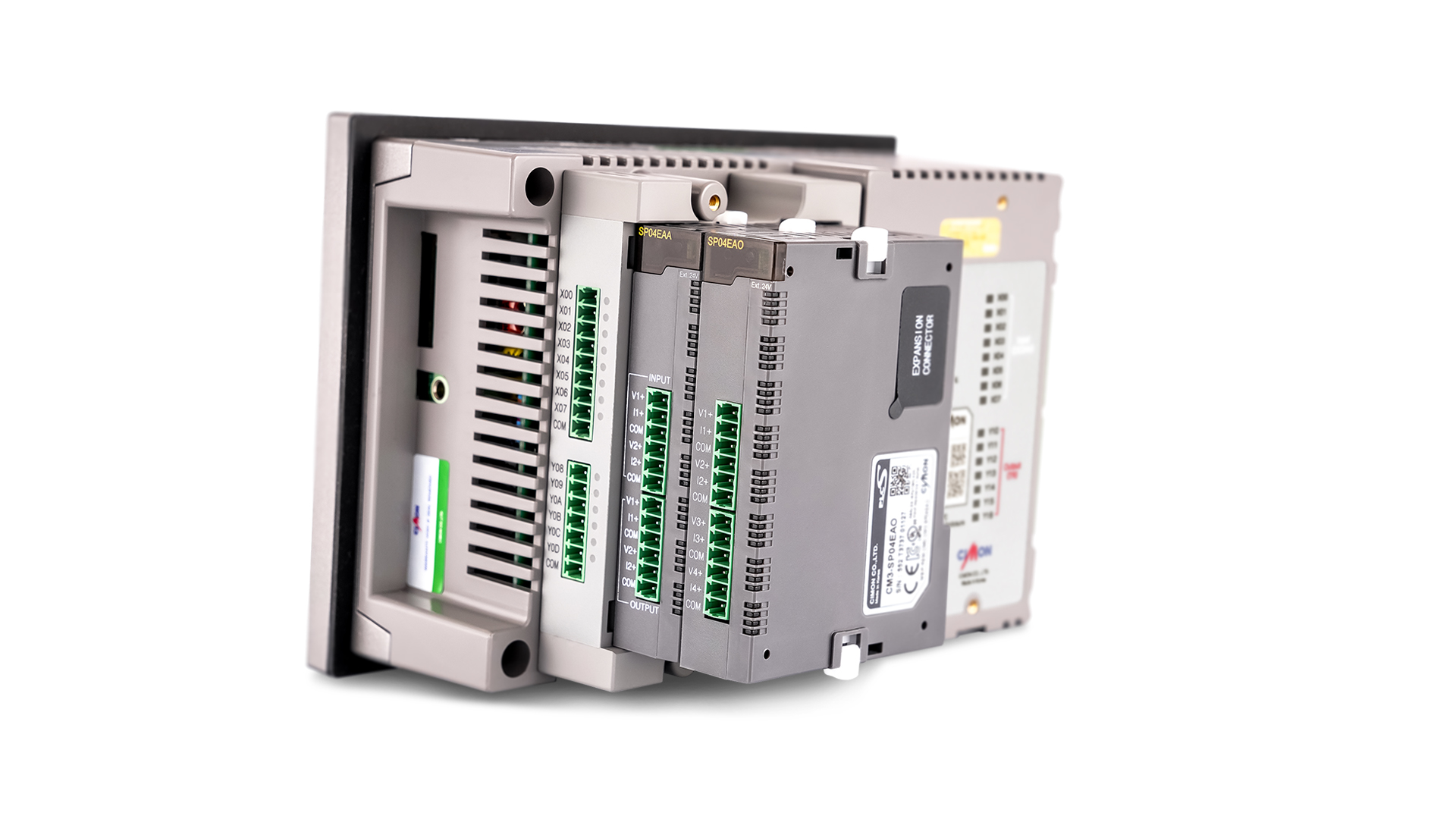 CM-sHP07CD-DT ,Input/Output 8 Ch ,7"(HMI+PLC) Hybrid