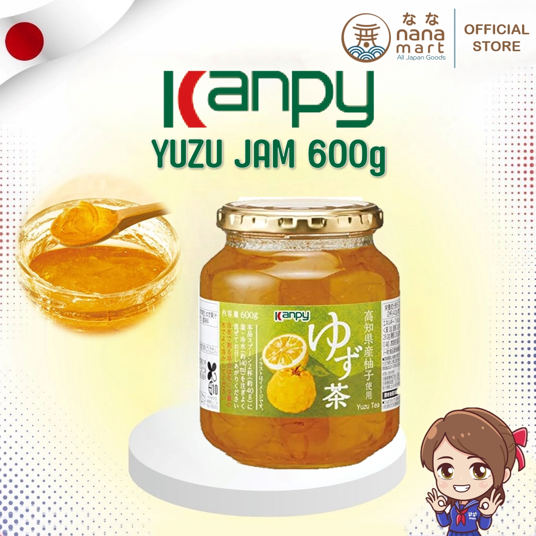 Kanpy yuzu tea แยมยูสุ ยูซุ ชาส้ม yuzu จากญี่ปุ่น ขวดใหญ่จุใจ 600g